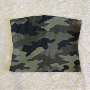 SIZE MEDIUM CAMO TUBE TOP